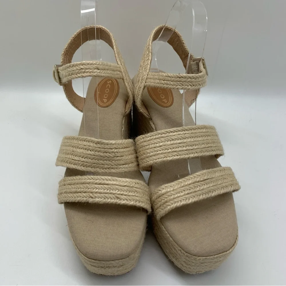 Scoop NYC Women's Jute Wrapped Wedge Sandals Size 10 NWOT - Picture 8 of 14